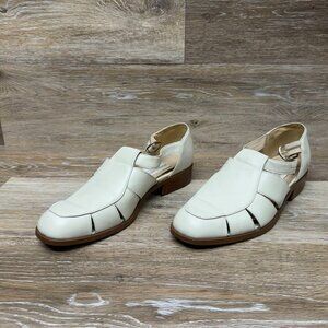 Jones New York Sport Cream Closed Toe Sandal Women's Size 6.5